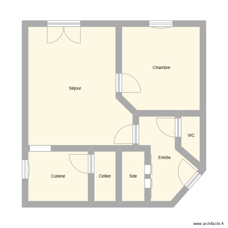 251010AG-PICON. Plan de 7 pièces et 47 m2