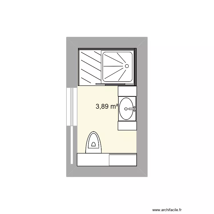 SALLE EAU ELOI. Plan de 1 et 4 m² SALLE EAU ELOI. Plan de 1 et 4 m²