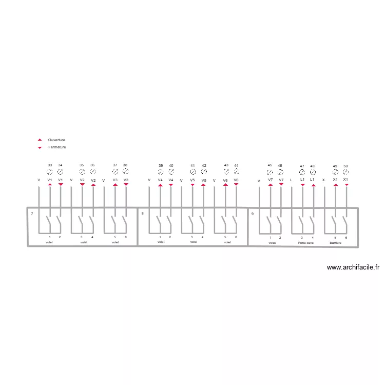 module volet. Plan de 2  et 11 m²