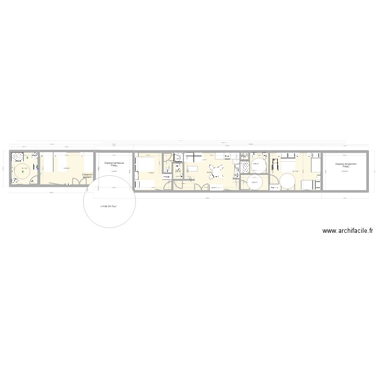 SDB CHALET. Plan de 12 pièces et 118 m2