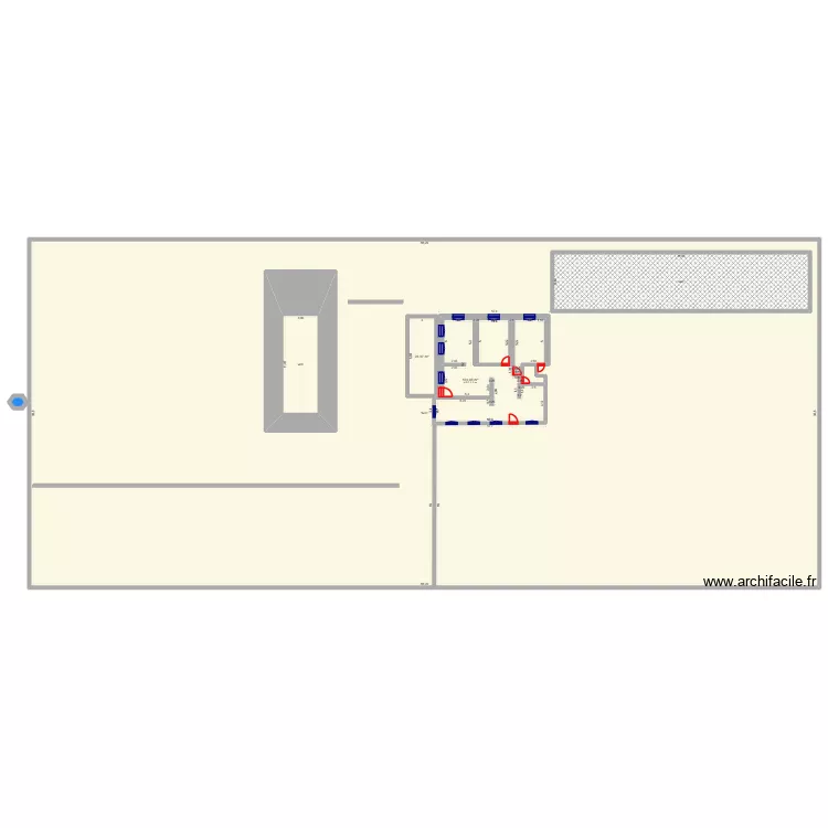 Piscine. Plan de 6 pièces et 3805 m² Piscine. Plan de 6 pièces et 3805 m²