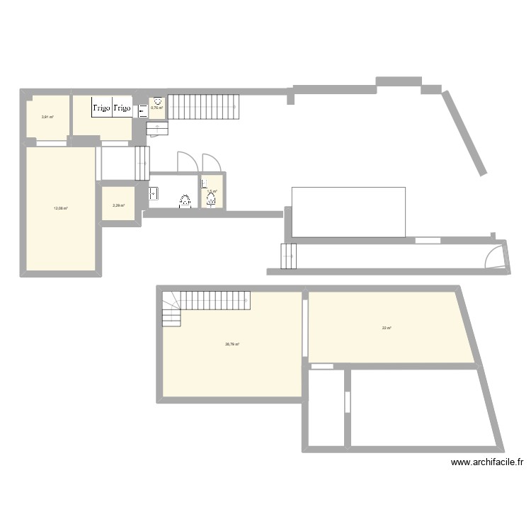 bar. Plan de 0 pièce et 0 m2 bar. Plan de 0 pièce et 0 m2