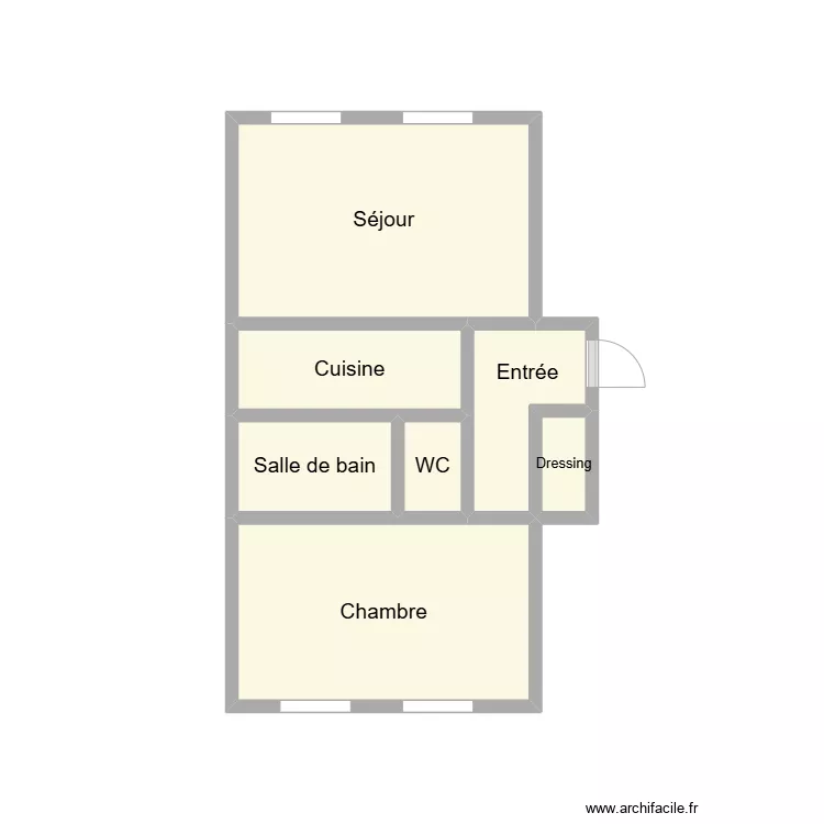 2411 BRINDEJONC RDC DROIT. Plan de 