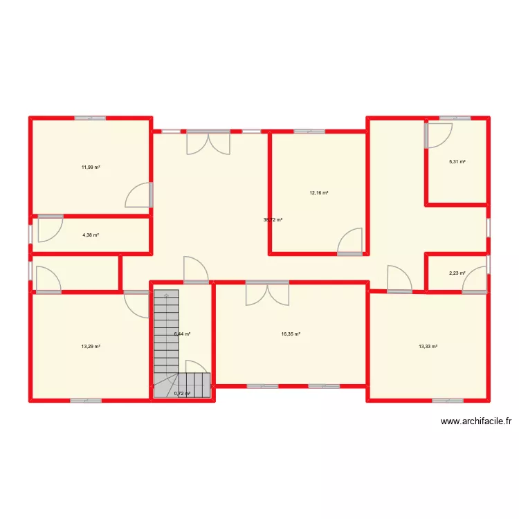 Etage LAMBAYE. Plan de 