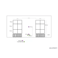 mur salon entre les fen&ecirc;tres