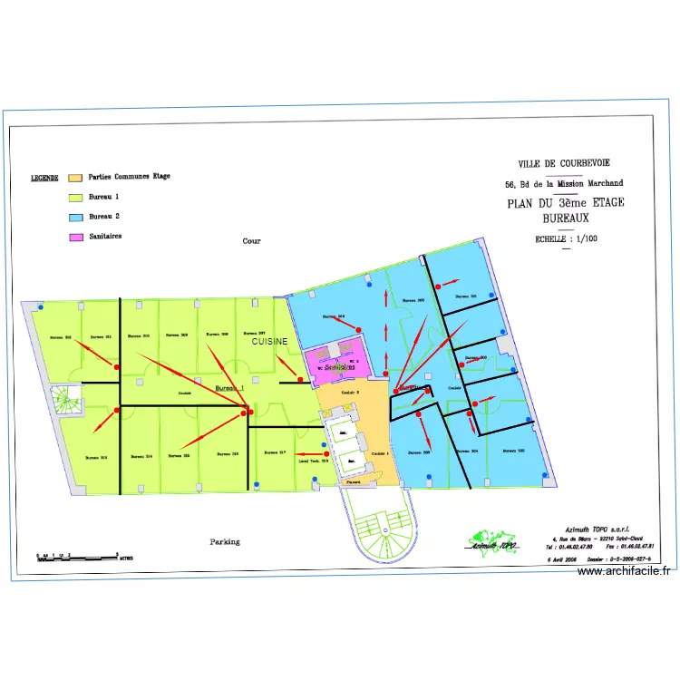 R+3 MARCHAND. Plan de 