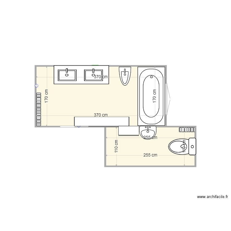 PabloSdB. Plan de 2 pièces et 9 m2