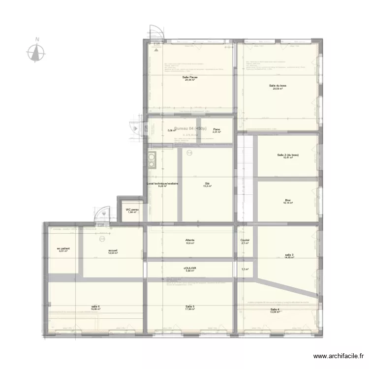 Cab. Plan de 19  et 215 m²