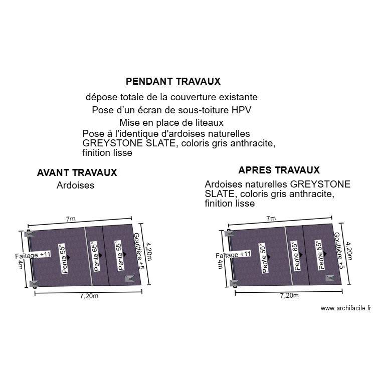 dp04 toiture PIERRE. Plan de 0 pièce et 0 m2