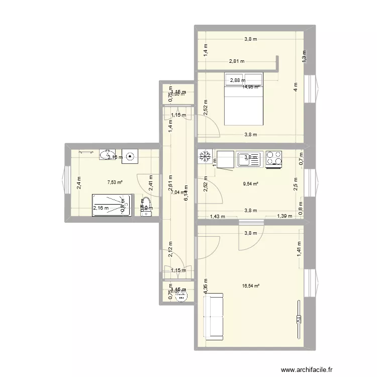 bruyeres t3. Plan de 