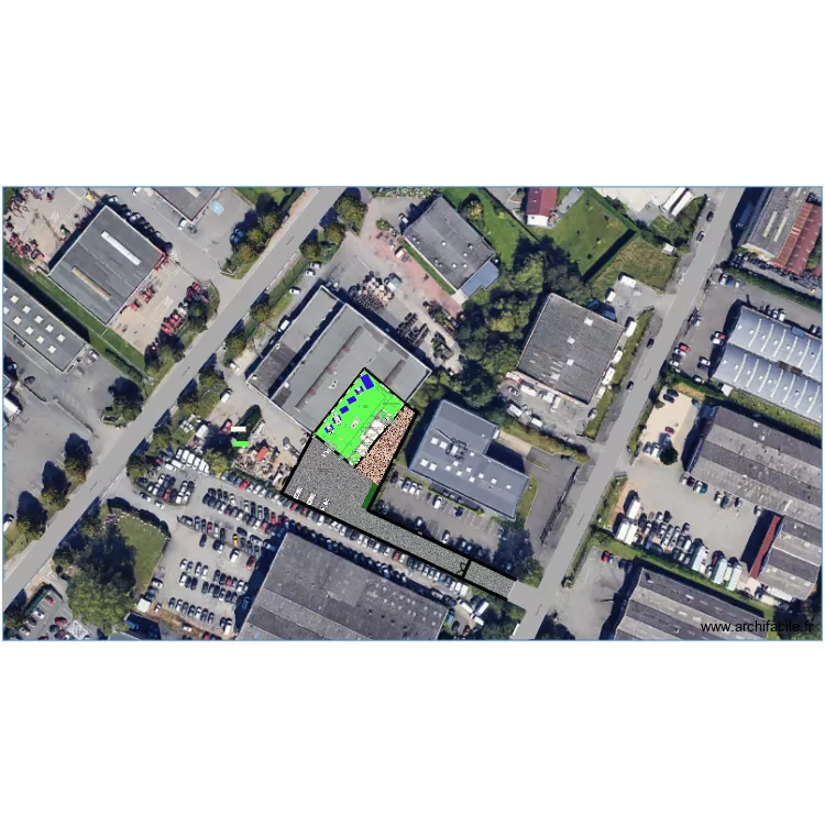 The Mechanic Monkey avant travaux. Plan de 