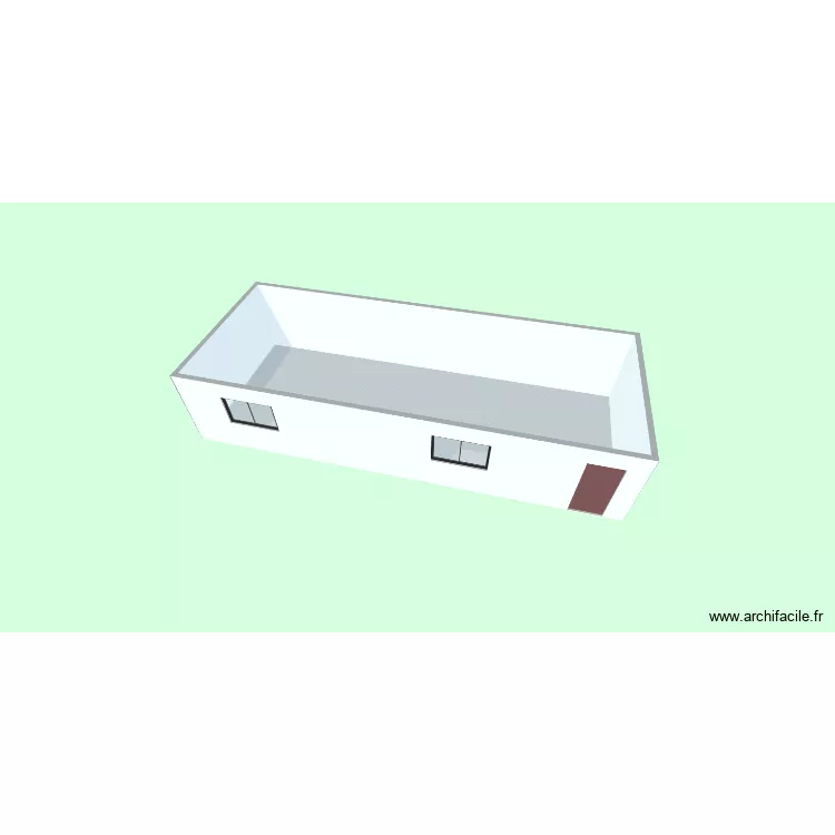 Centre de formation Casablanca. Plan de 1  et 55 m²