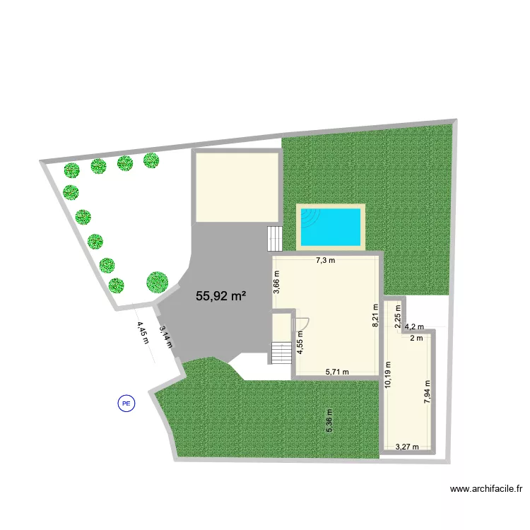 Maisons Villeneuve-Loubet. Plan de 4  et 111 m²