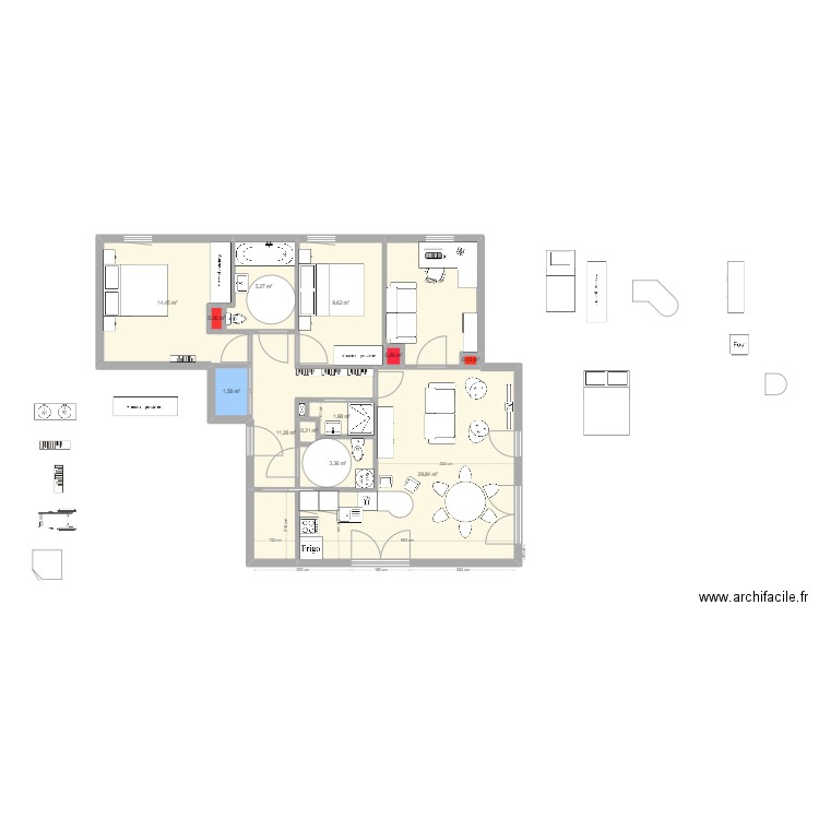 plan2. Plan de 0 pièce et 0 m2