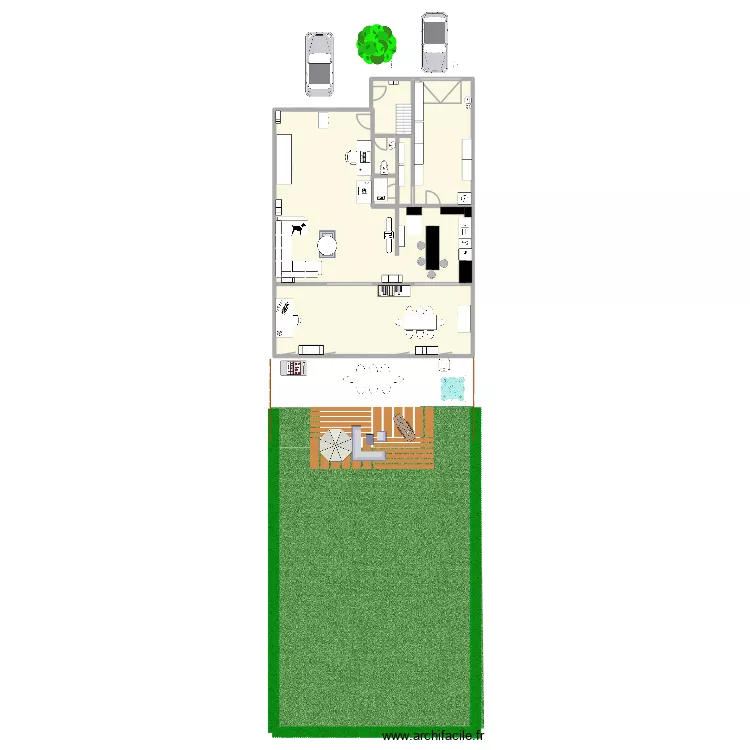 plan k. Plan de 6  et 369 m²