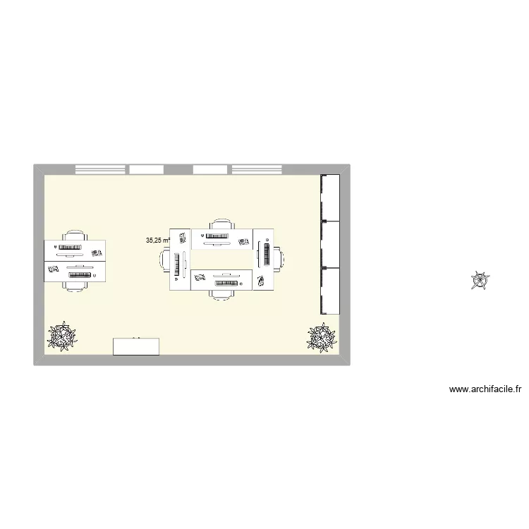 SERVICE APPROS 2026 - PROJET 3. Plan de 1  et 35 m²