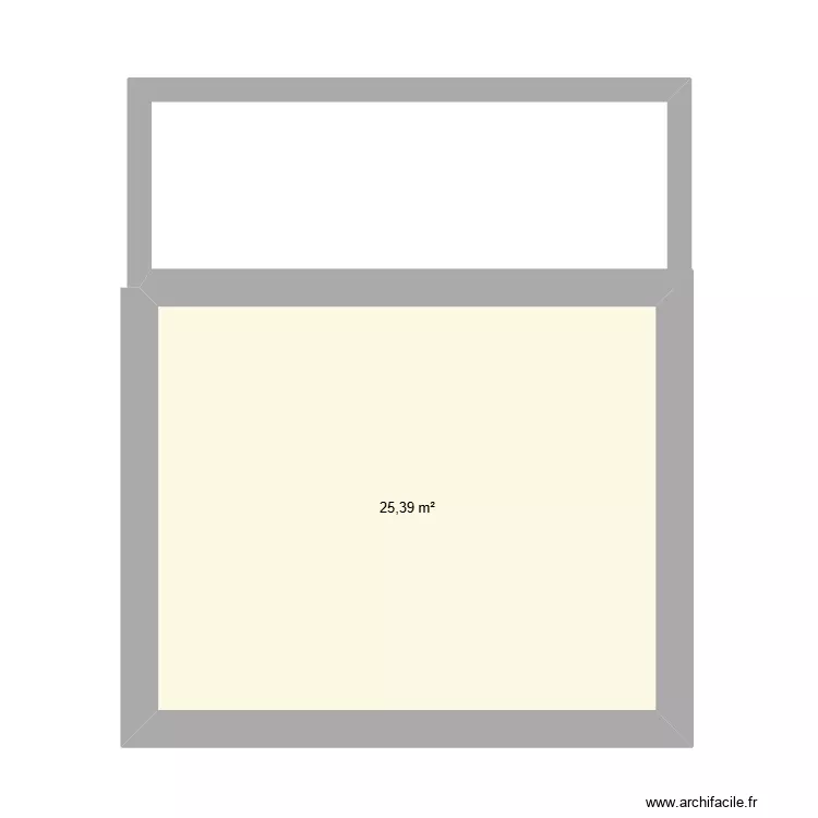 Etage Le Mas. Plan de 1  et 25 m²