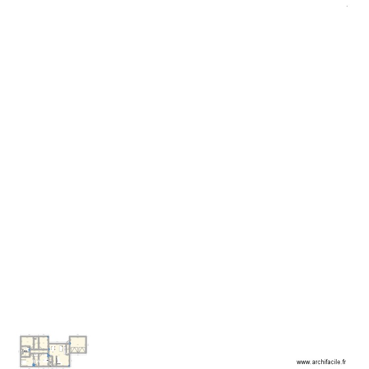 Portugal. Plan de 14 pièces et 200 m2