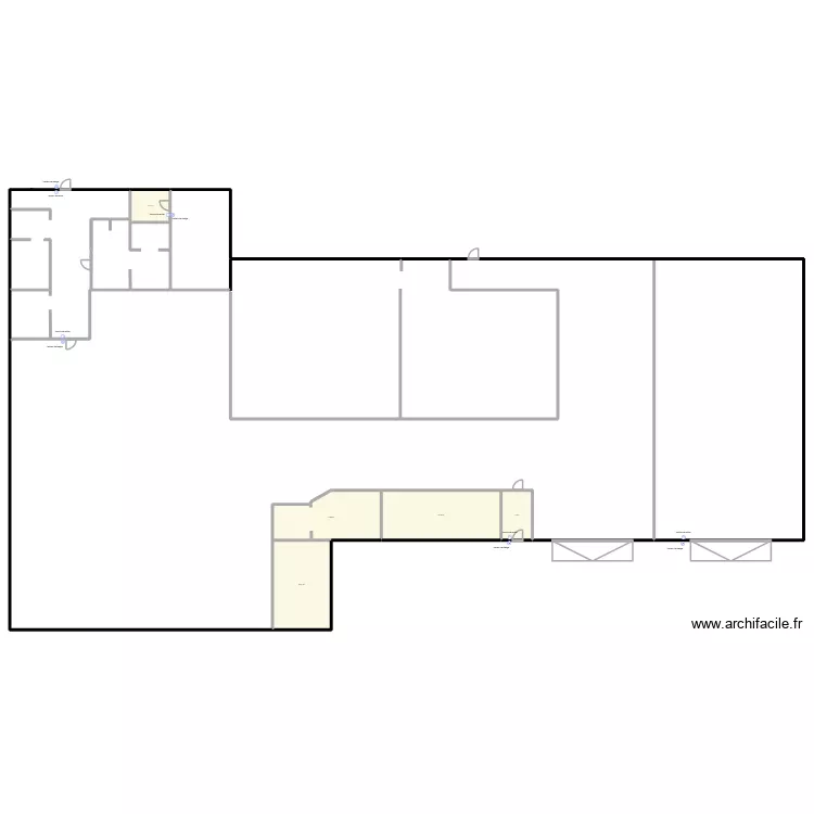 ENTRA 4 contr&ocirc;le d\'acc&egrave;s. Plan de 5 pièces et 181 m²