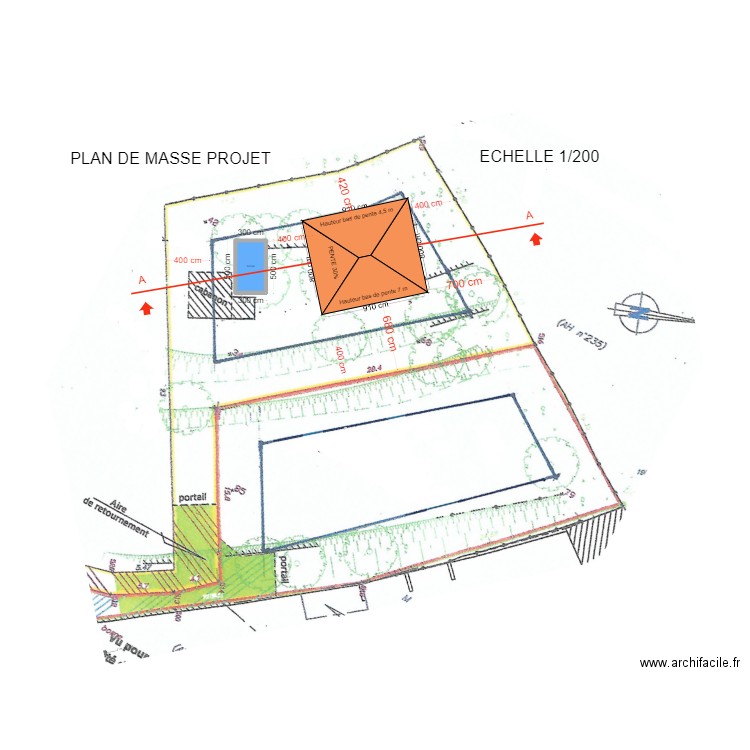 MASSE JORGE TOITURE. Plan de 1 pièce et 12 m2