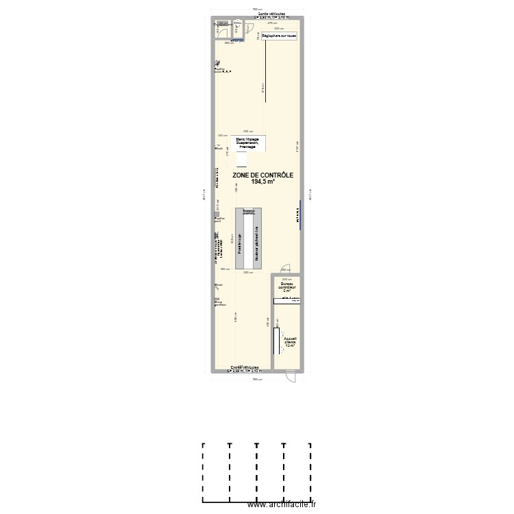 CCT VL MCTE EVREUX  27ECEV. Plan de 4 pièces et 217 m2