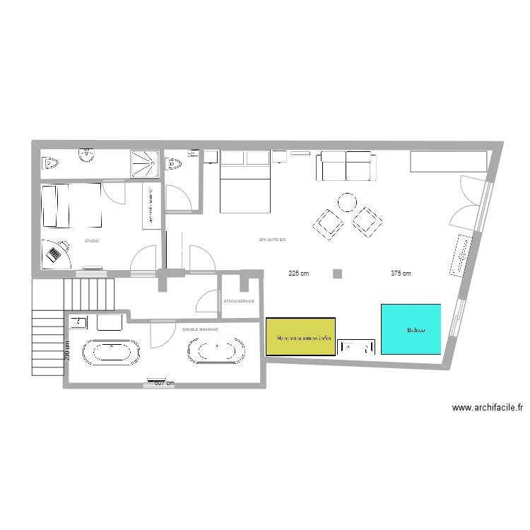 Mezzanine Vichy-version 2204. Plan de 0 pièce et 0 m2