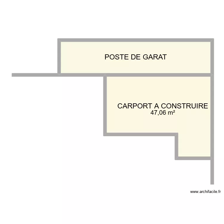 CARPORT . Plan de 