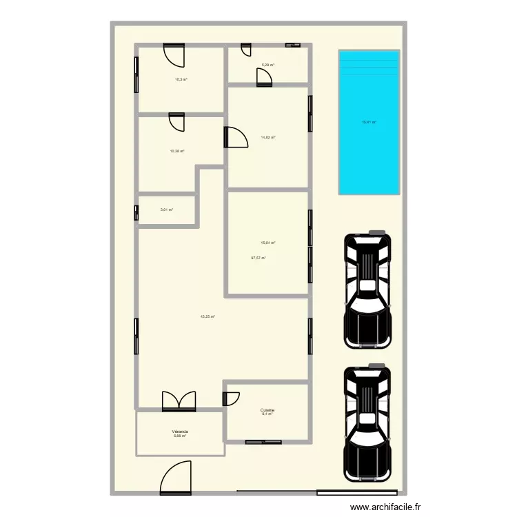 PLAN GB RDC. Plan de 11 Pièces et 377 m² PLAN GB RDC. Plan de 11 Pièces et 377 m²