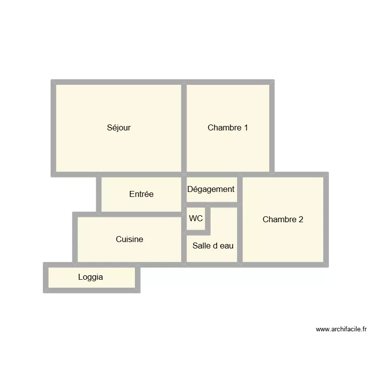 CTS CAROFF. Plan de 9  et 19 m²