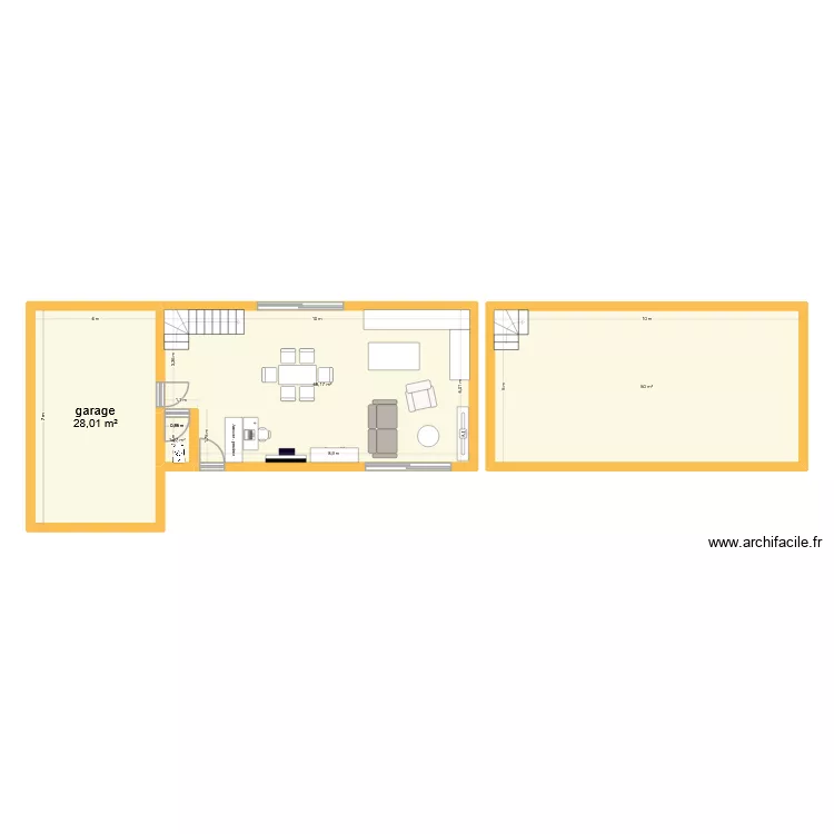 plan maison2. Plan de 4 Pièces et 127 m² plan maison2. Plan de 4 Pièces et 127 m²