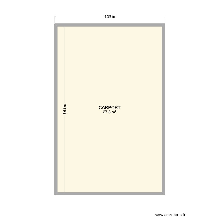 CARPORT. Plan de 0 pièce et 0 m2