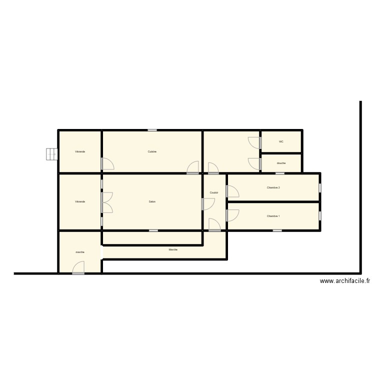 LOGEMENT de SAGE FEMME. Plan de 13 pièces et 140 m2