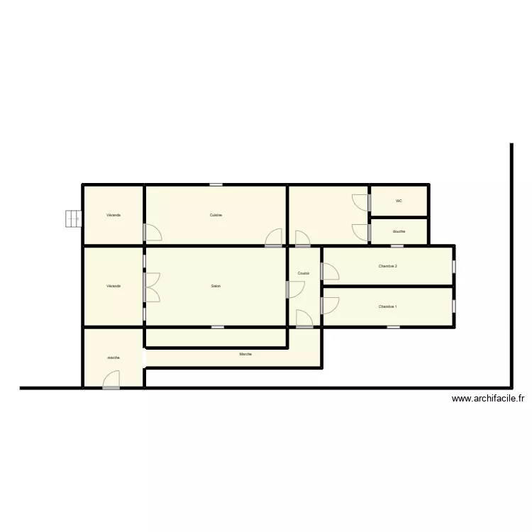 LOGEMENT de SAGE FEMME. Plan de 