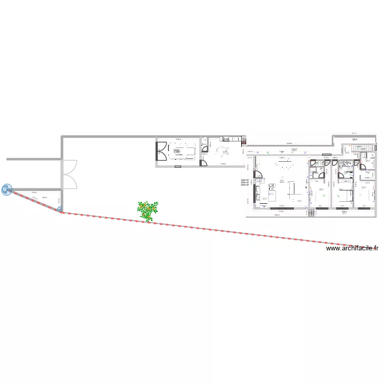 projet 3D. Plan de 21  et 229 m²