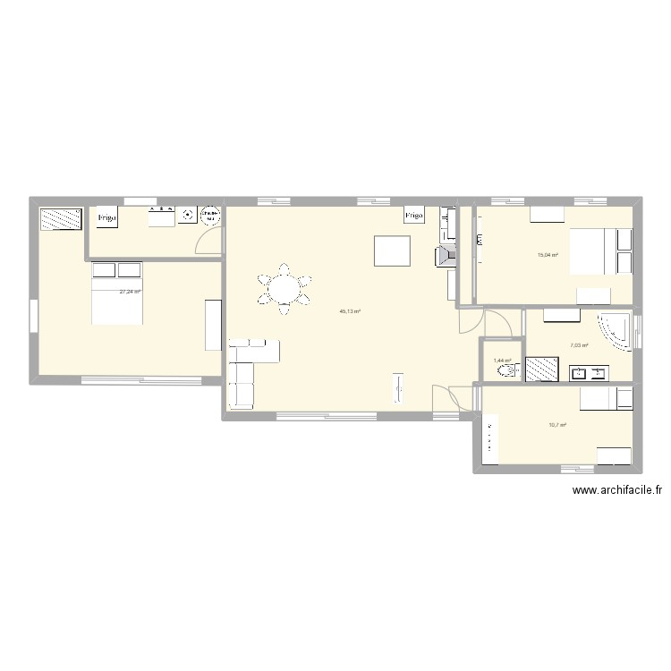 plan 1. Plan de 0 pièce et 0 m2