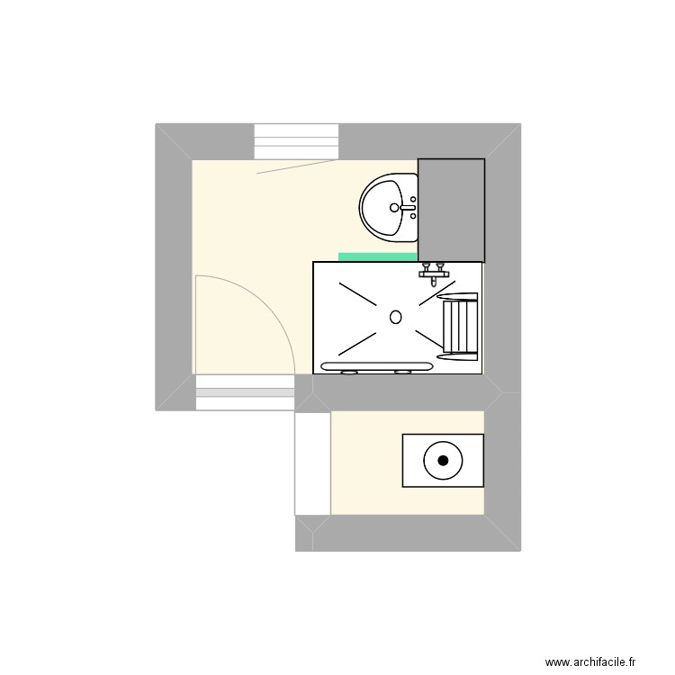 PERROT MUSSEY PROP2. Plan de 2 pièces et 4 m2