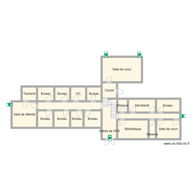 IFSI RDC. Plan de 0 pièce et 0 m2
