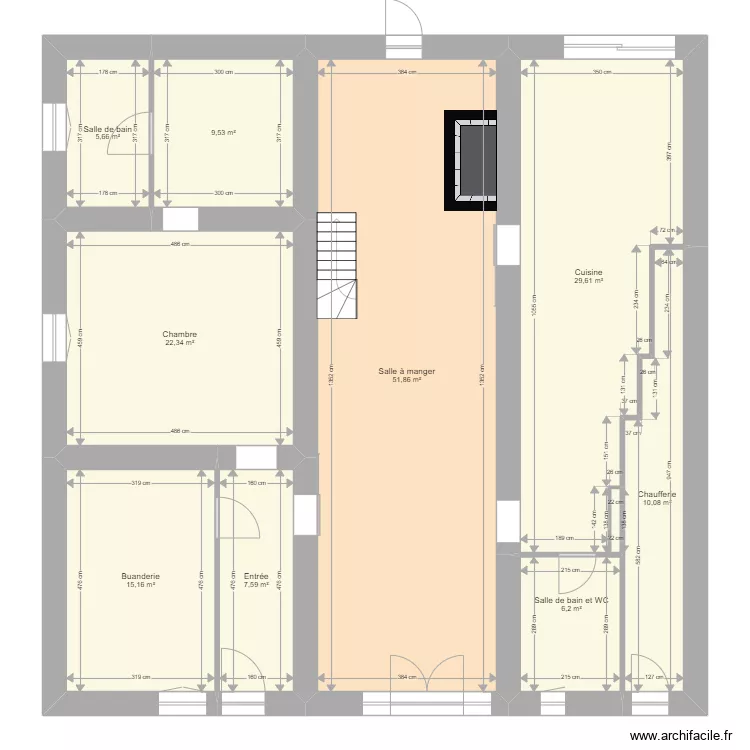 Auberge. Plan de 