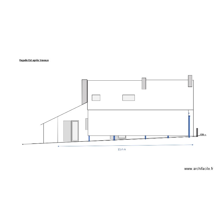FACADE. Plan de 0 pièce et 0 m2