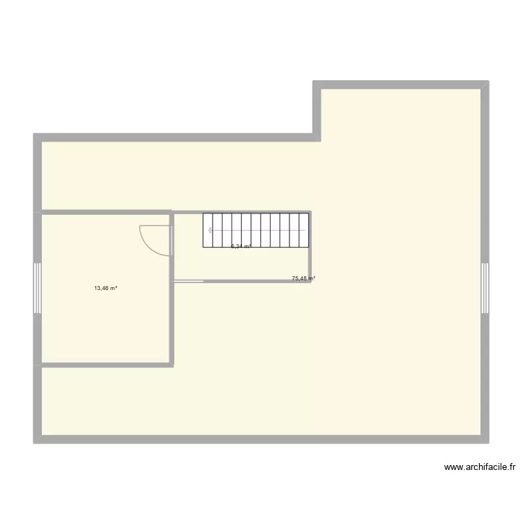 Plan R+1 Geudertheim. Plan de 3  et 95 m²