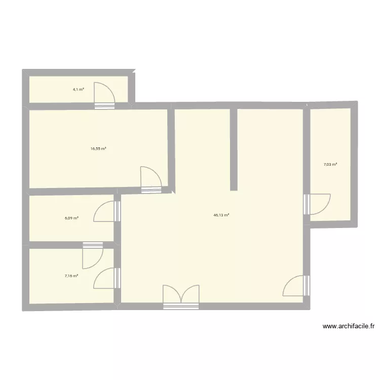 John. Plan de 6  et 87 m²