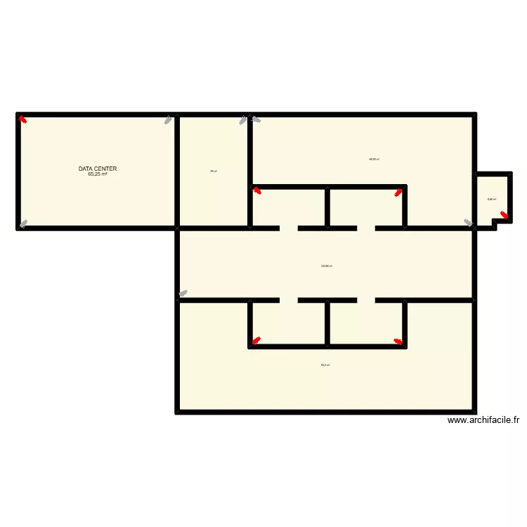 PROJET. Plan de 6  et 384 m²