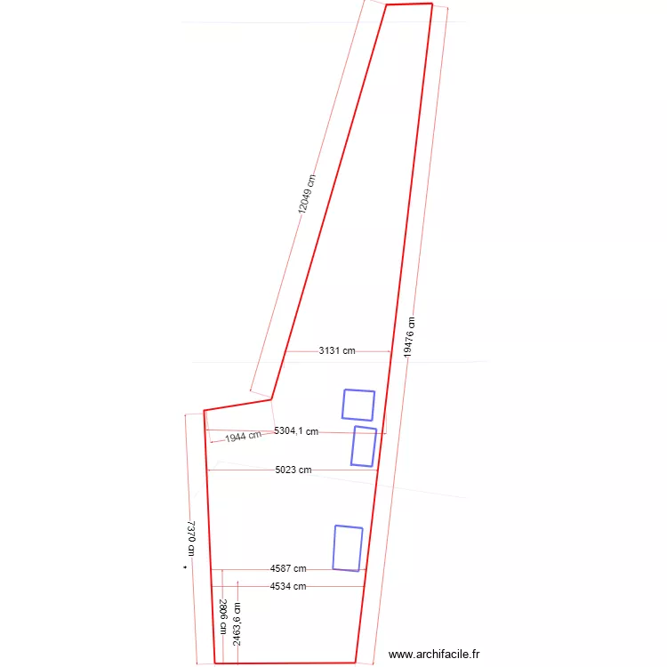 terrain 2 sans calque. Plan de 