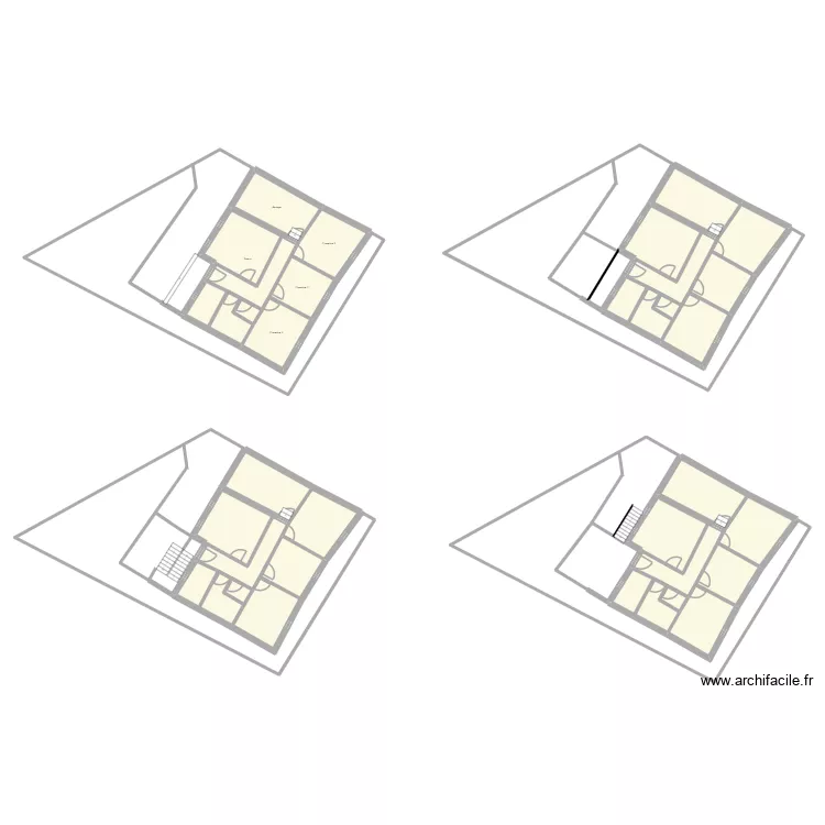 PLANS ADAPT 1. Plan de 28  et 733 m²