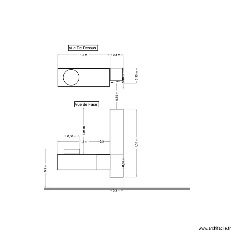 SDB Leroy Merlin. Plan de 