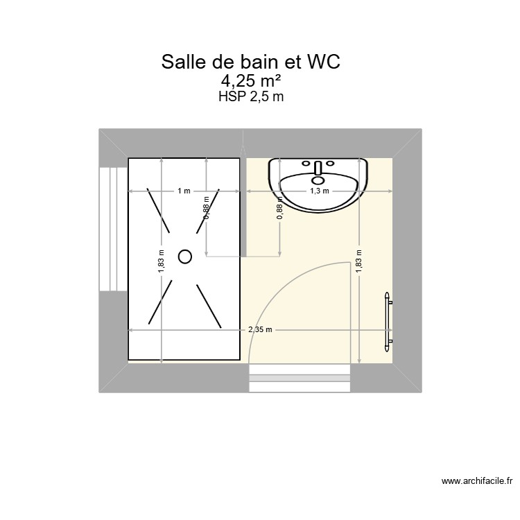 PLAN APRES TRAVAUX. Plan de 0 pièce et 0 m2