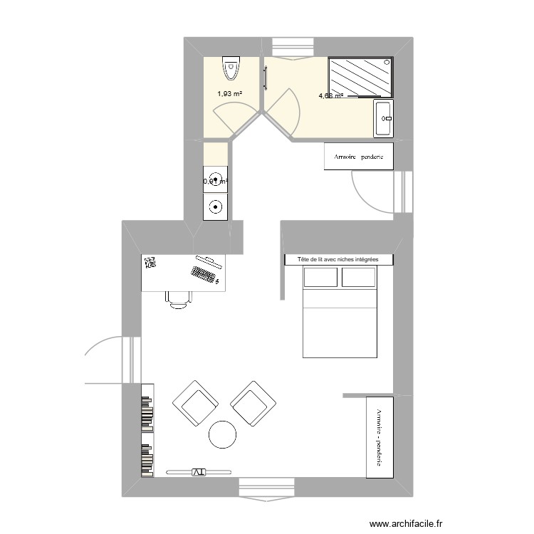 projet vanderstocken. Plan de 0 pièce et 0 m2