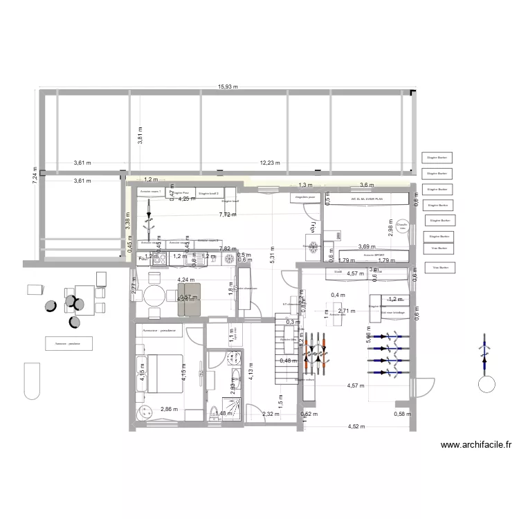 Obernai sous sol  valid&eacute; V2. Plan de 