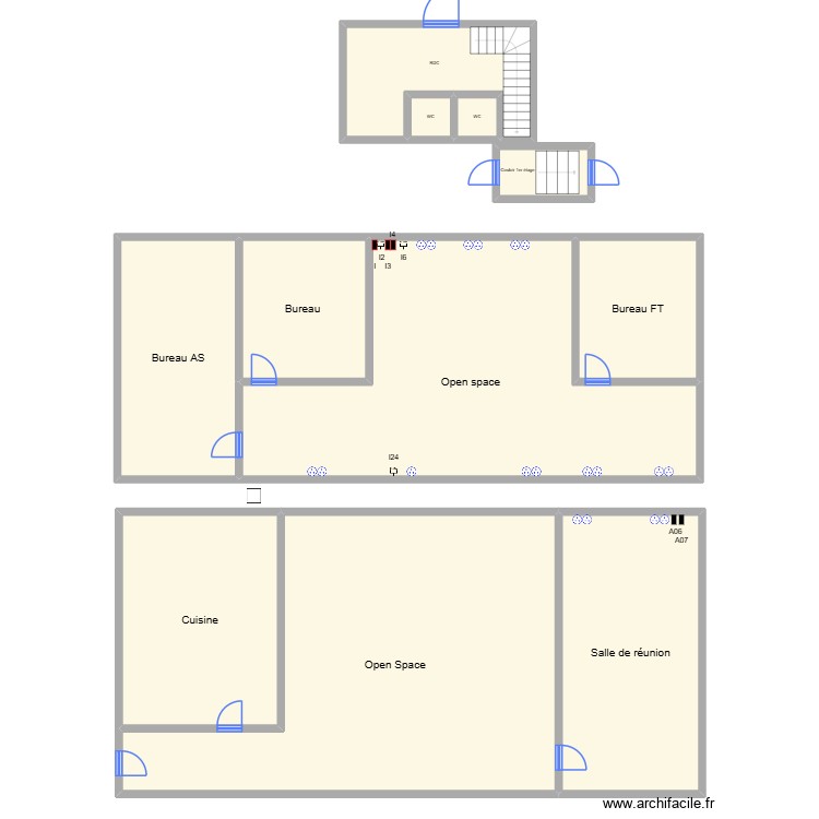 rdc. Plan de 0 pièce et 0 m2