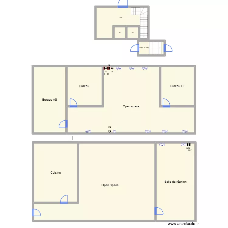 rdc. Plan de 11  et 518 m²